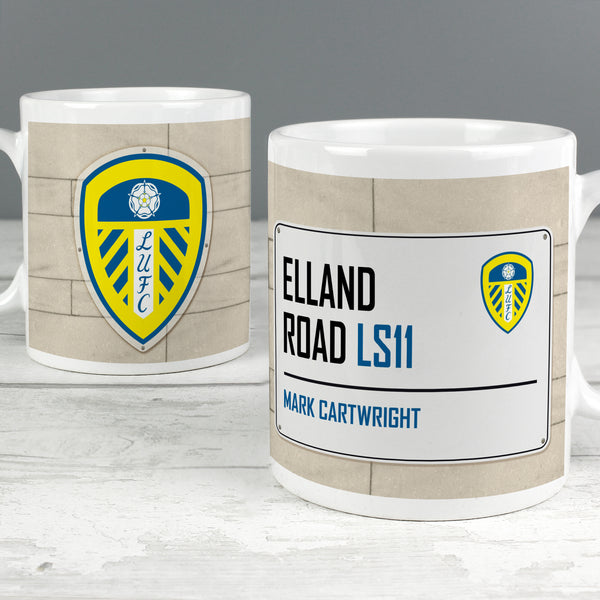 Buy Leeds United FC Street Sign Mug at www.giftsfinder.co.uk