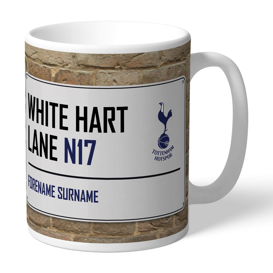 Tottenham Hotspur Street Sign Mug - part of the Gifts Finder Personalised Mugs collection