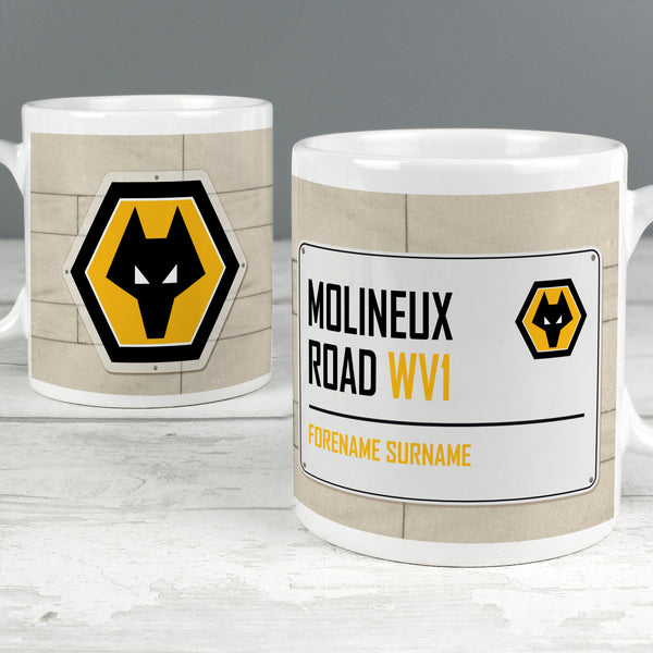 Buy Wolves Street Sign Mug at www.giftsfinder.co.uk