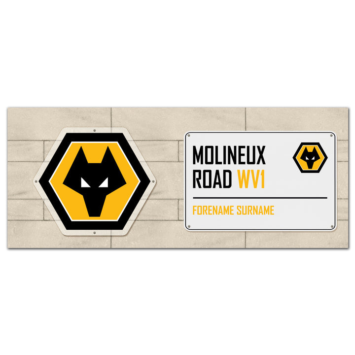 Wolves Street Sign Mug - part of the Gifts Finder Personalised Mugs collection