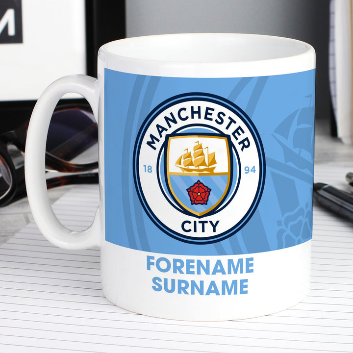 Buy Manchester City FC Bold Crest Mug available now at www.giftsfinder.co.uk