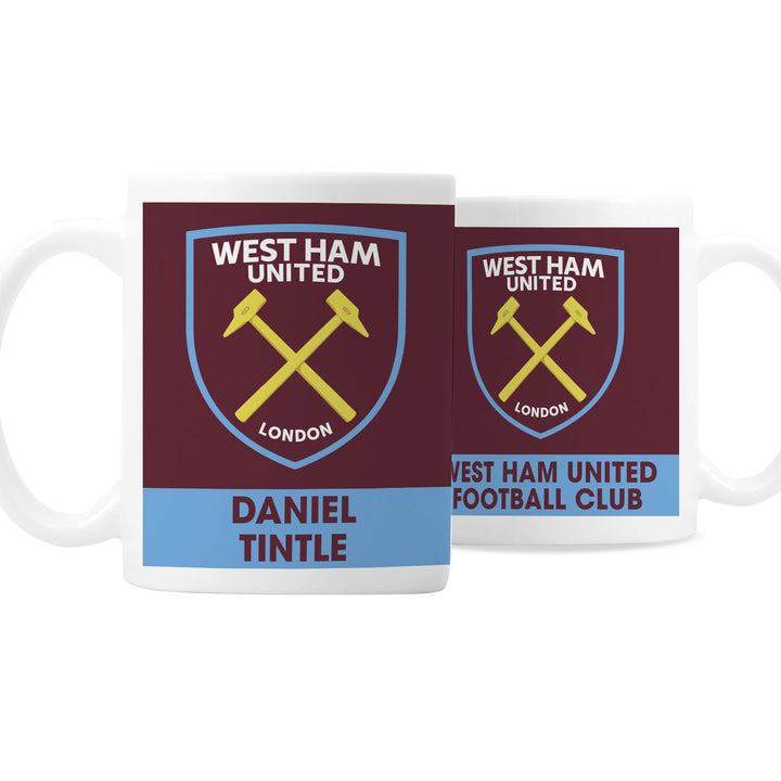 Buy West Ham United FC Bold Crest Mug at www.giftsfinder.co.uk