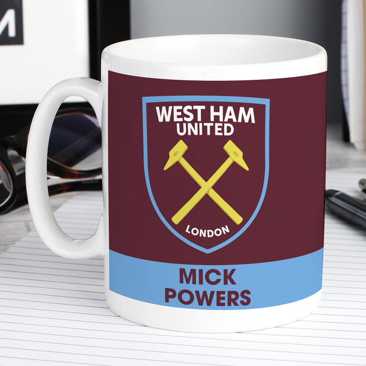 Buy West Ham United FC Bold Crest Mug at www.giftsfinder.co.uk