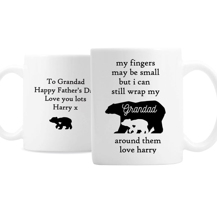 Buy Personalised My Fingers May Be Small Bears Mug at www.giftsfinder.co.uk