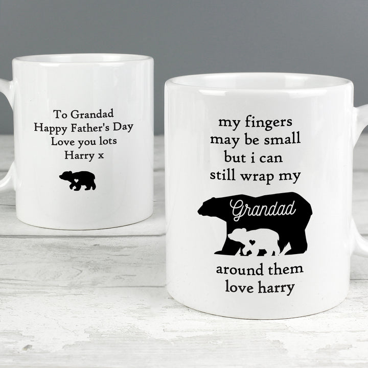 Buy Personalised My Fingers May Be Small Bears Mug at www.giftsfinder.co.uk