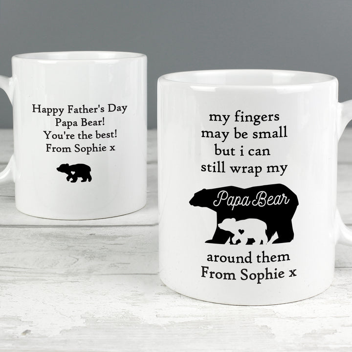 Buy Personalised My Fingers May Be Small Bears Mug at www.giftsfinder.co.uk