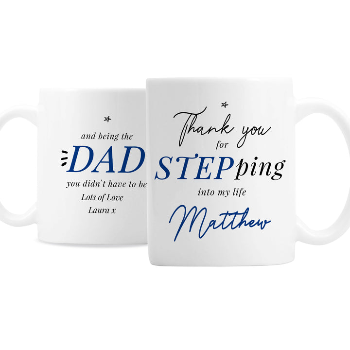 Buy Personalised Step Dad Mug at www.giftsfinder.co.uk