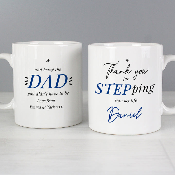 Buy Personalised Step Dad Mug at www.giftsfinder.co.uk