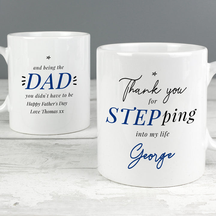 Buy Personalised Step Dad Mug at www.giftsfinder.co.uk