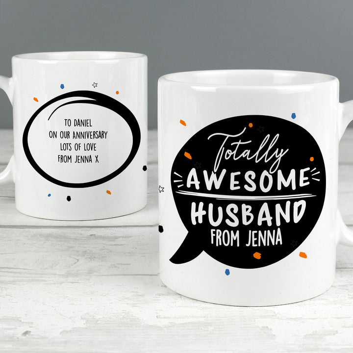 Buy Personalised Totally Awesome Mug at www.giftsfinder.co.uk