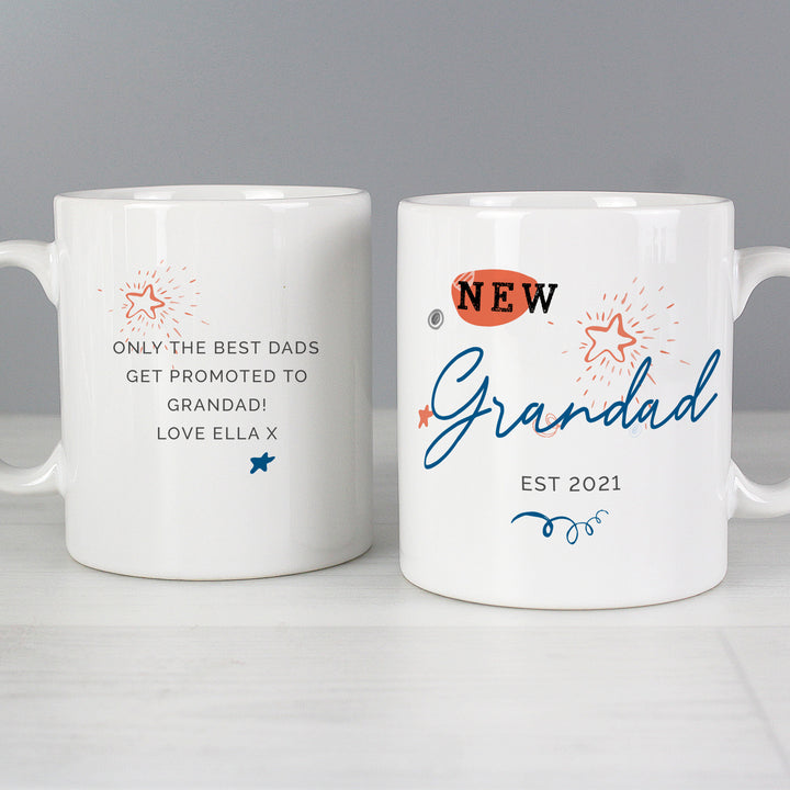 Buy Personalised New Dad / Grandad Mug at www.giftsfinder.co.uk