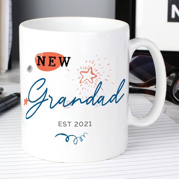 Buy Personalised New Dad / Grandad Mug at www.giftsfinder.co.uk