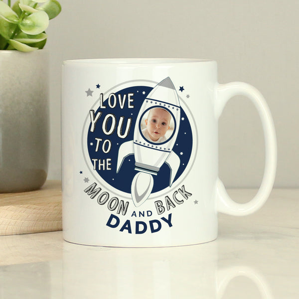 Buy Personalised Moon & Back Photo Upload Mug - Father's Day gift available now at www.giftsfinder.co.uk