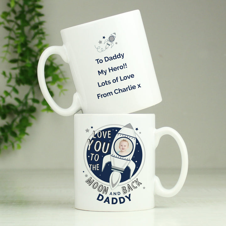 Personalised Moon & Back Photo Upload Mug - part of the Gifts Finder Personalised Mugs collection