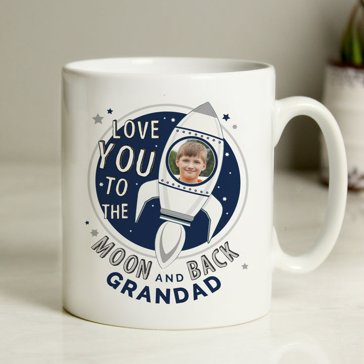 Personalised Moon & Back Photo Upload Mug - part of the Gifts Finder Personalised Mugs collection