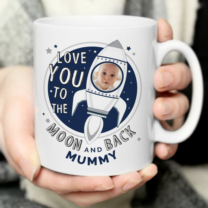 Personalised Moon & Back Photo Upload Mug - part of the Gifts Finder Personalised Mugs collection