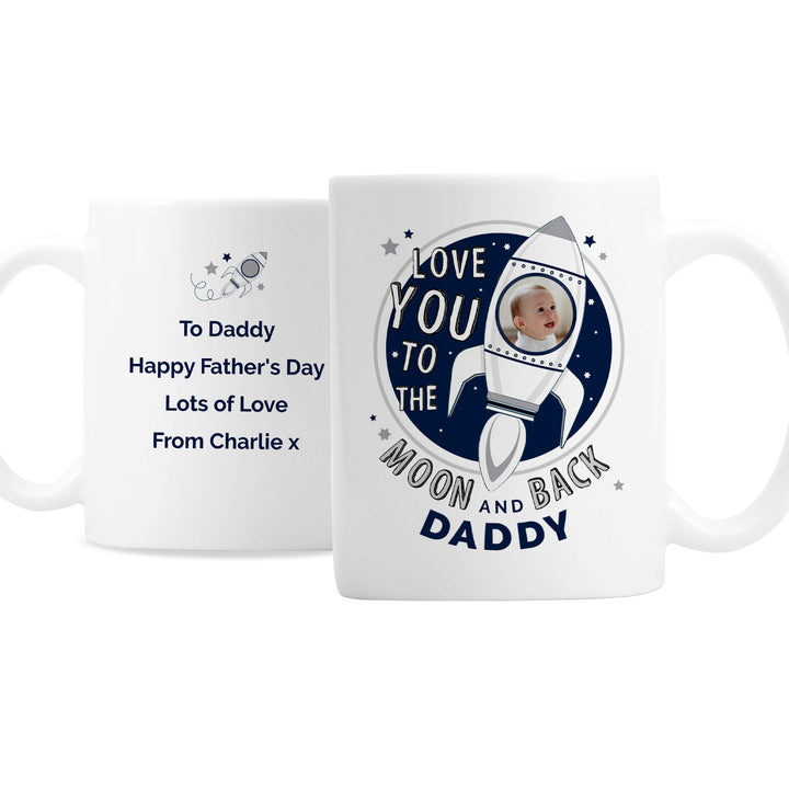 Personalised Moon & Back Photo Upload Mug - part of the Gifts Finder Personalised Mugs collection