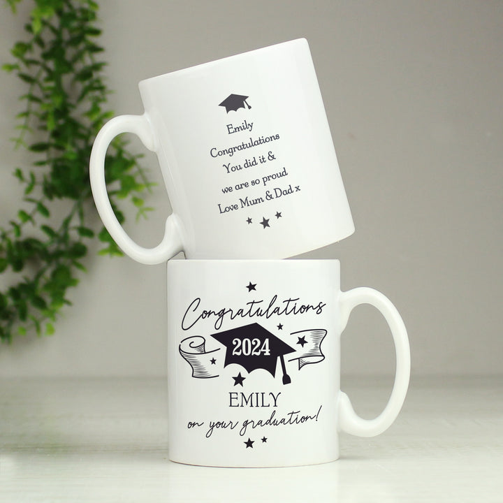 Personalised Graduation Mug - part of the Gifts Finder Personalised Mugs collection