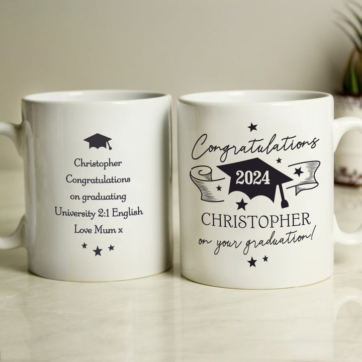 Personalised Graduation Mug - part of the Gifts Finder Personalised Mugs collection