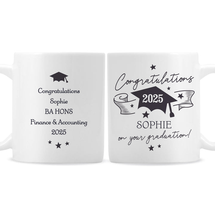 Personalised Graduation Mug - part of the Gifts Finder Personalised Mugs collection