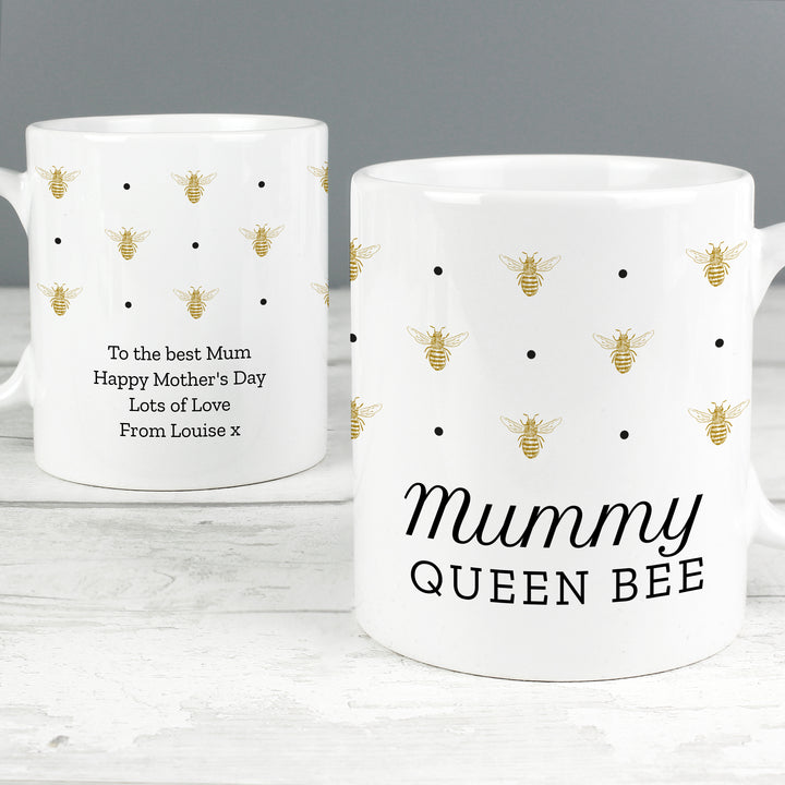 Buy Personalised Queen Bee Mug at www.giftsfinder.co.uk