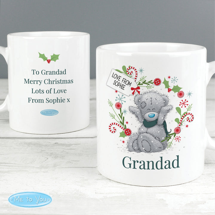 Buy Personalised Me to You 'For Grandad Dad' Christmas Mug at www.giftsfinder.co.uk