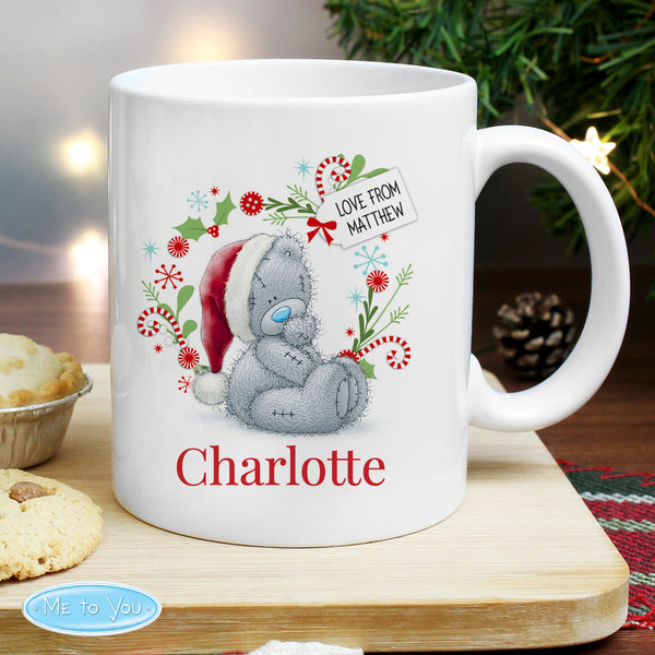 Buy Personalised Me to You Christmas Mug at www.giftsfinder.co.uk