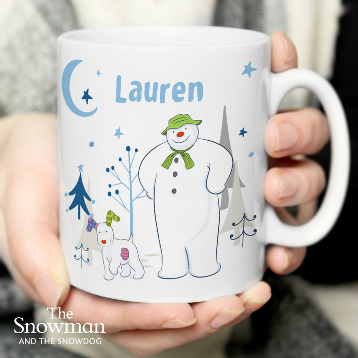 Buy Personalised The Snowman and the Snowdog Mug at www.giftsfinder.co.uk