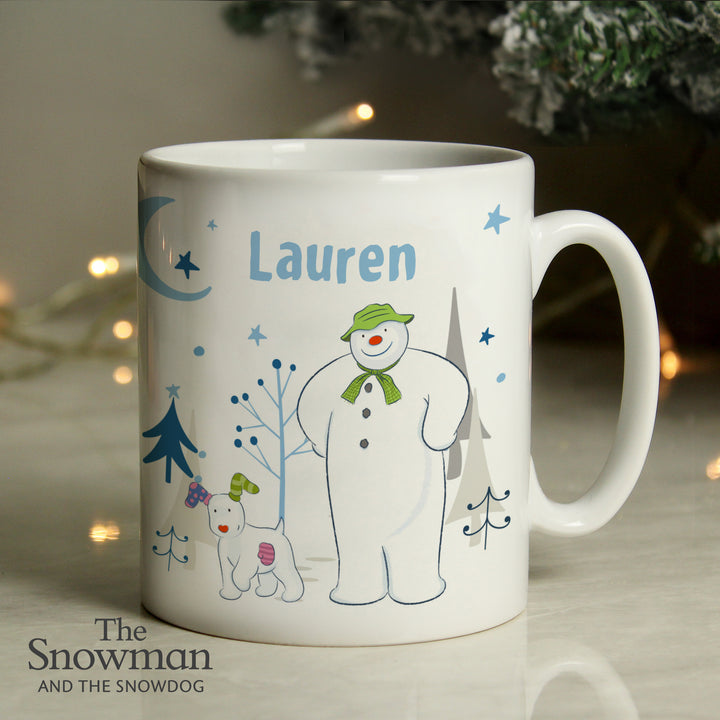 Buy Personalised The Snowman and the Snowdog Mug at www.giftsfinder.co.uk