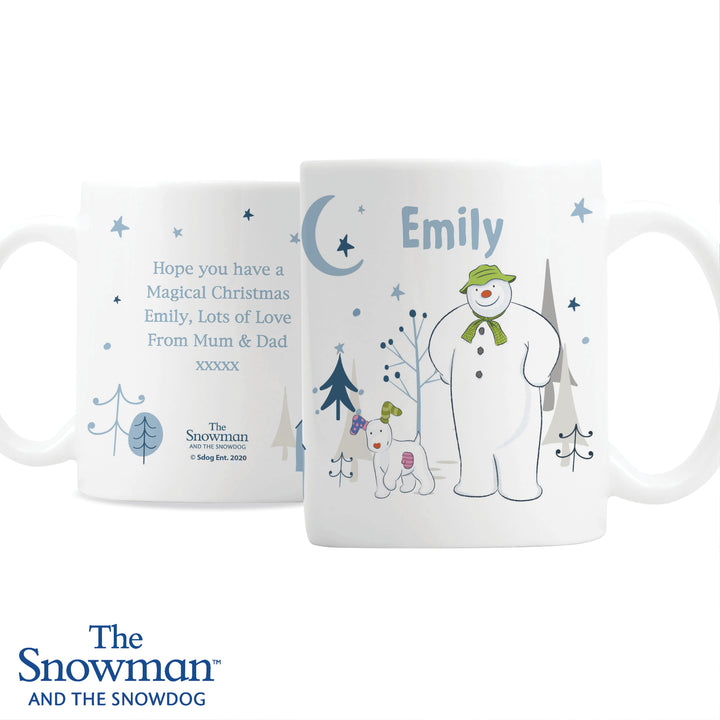 Buy Personalised The Snowman and the Snowdog Mug at www.giftsfinder.co.uk