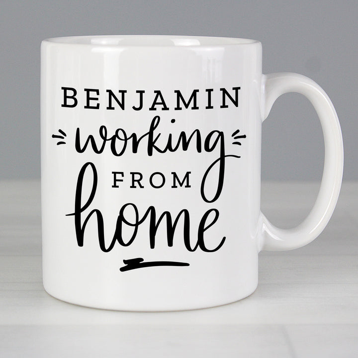 Buy Personalised Working From Home Mug at www.giftsfinder.co.uk