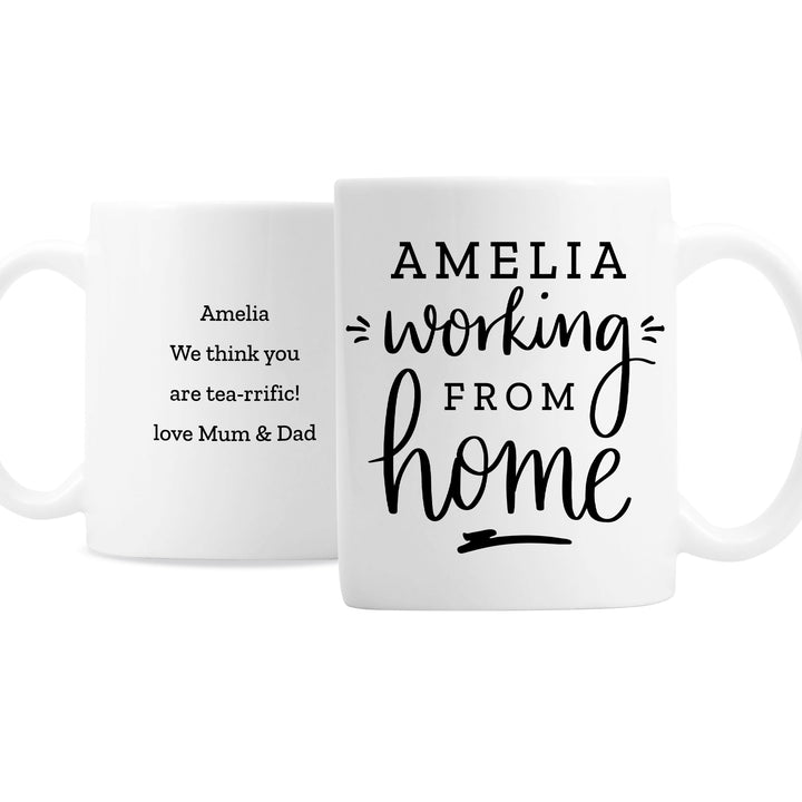 Buy Personalised Working From Home Mug at www.giftsfinder.co.uk