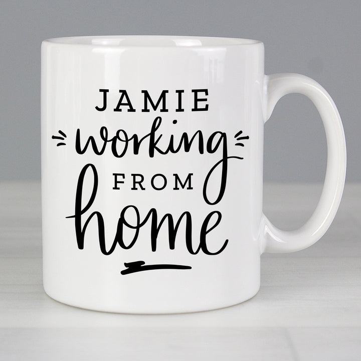 Buy Personalised Working From Home Mug at www.giftsfinder.co.uk