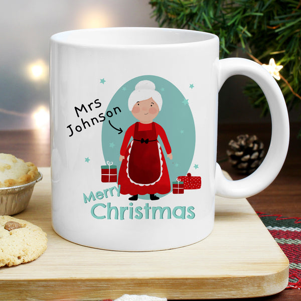 Buy Personalised Mrs Claus Mug at www.giftsfinder.co.uk