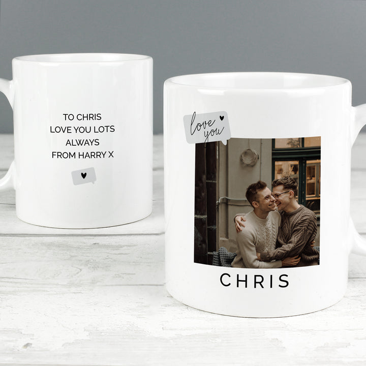 Buy Personalised Love You Snapshot Photo Upload Mug available now at www.giftsfinder.co.uk