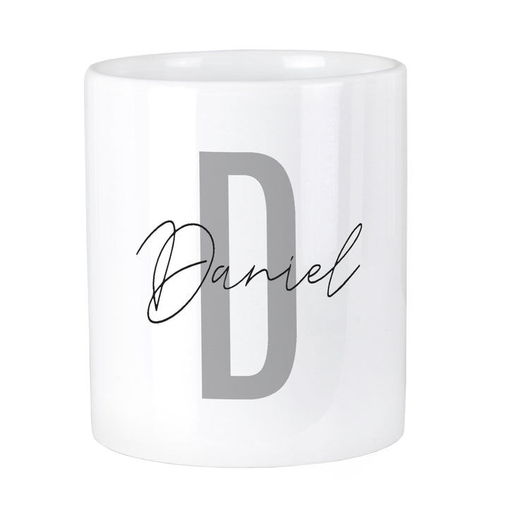 Personalised Initial & Name Ceramic Storage Pot - part of the Gifts Finder Personalised Storage Pots collection