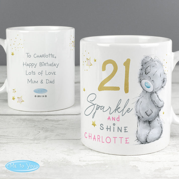 Buy Personalised Me To You Sparkle & Shine Birthday Mug at www.giftsfinder.co.uk