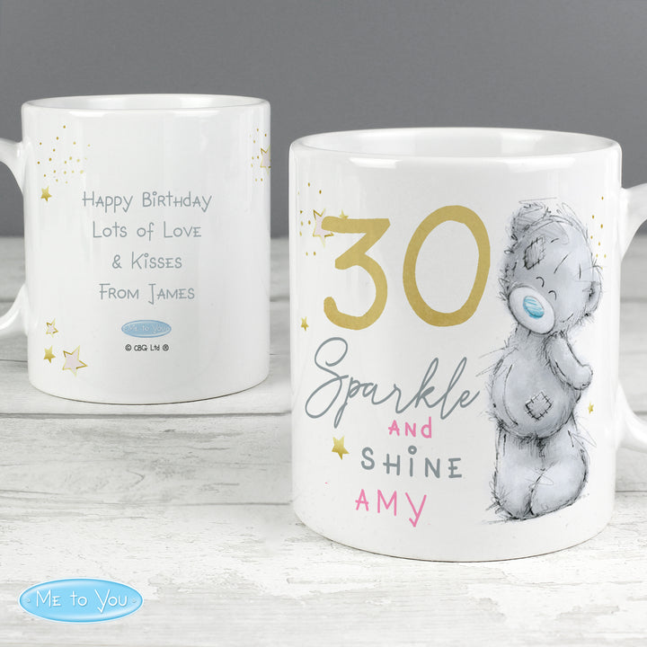 Buy Personalised Me To You Sparkle & Shine Birthday Mug at www.giftsfinder.co.uk