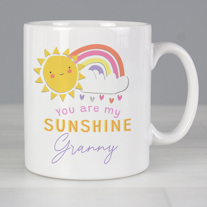 Buy Personalised You Are My Sunshine Mug at www.giftsfinder.co.uk