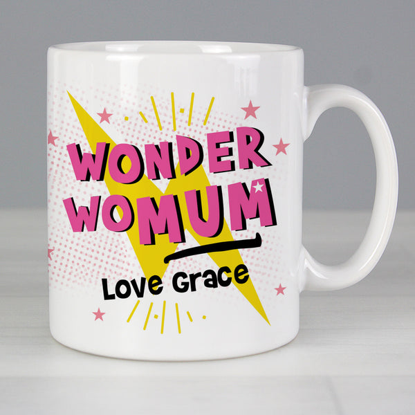 Buy Personalised Wonder WoMum Mug at www.giftsfinder.co.uk