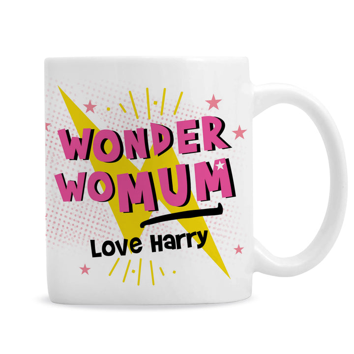 Personalised Wonder Womum Mug - part of the Gifts Finder Personalised Mugs collection