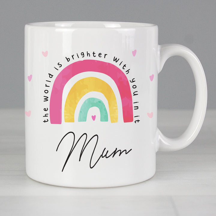 Buy Personalised You Make The World Brighter Mug at www.giftsfinder.co.uk