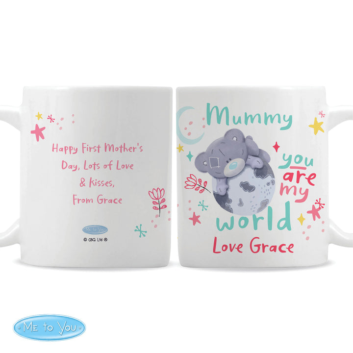 Buy Personalised You Are My World Me To You Mug at www.giftsfinder.co.uk