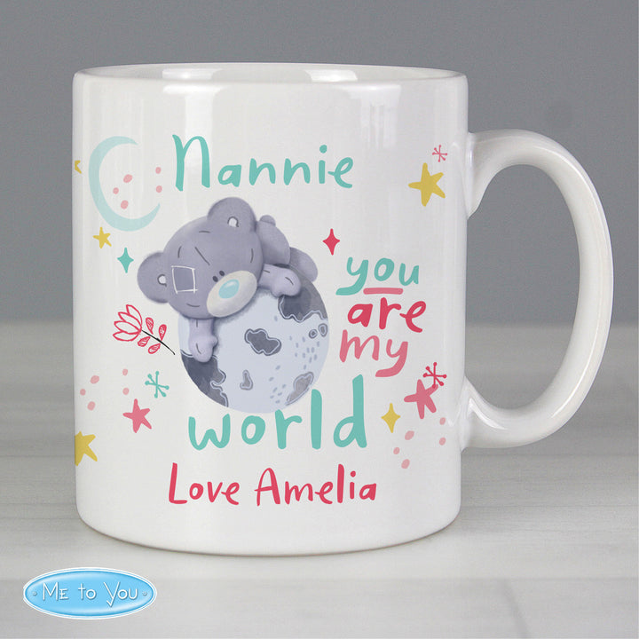 Buy Personalised You Are My World Me To You Mug at www.giftsfinder.co.uk