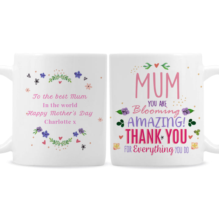 Personalised You Are Blooming Amazing Mug - part of the Gifts Finder Personalised Mugs collection