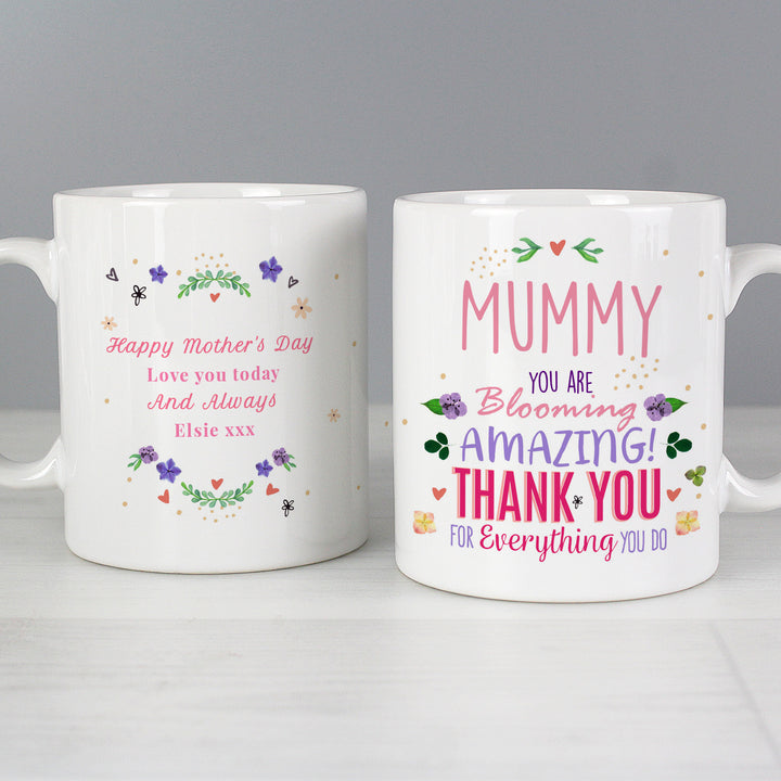 Personalised You Are Blooming Amazing Mug - part of the Gifts Finder Personalised Mugs collection