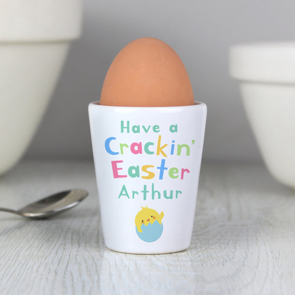 Buy Personalised Have A Cracking Easter Egg Cup at www.giftsfinder.co.uk