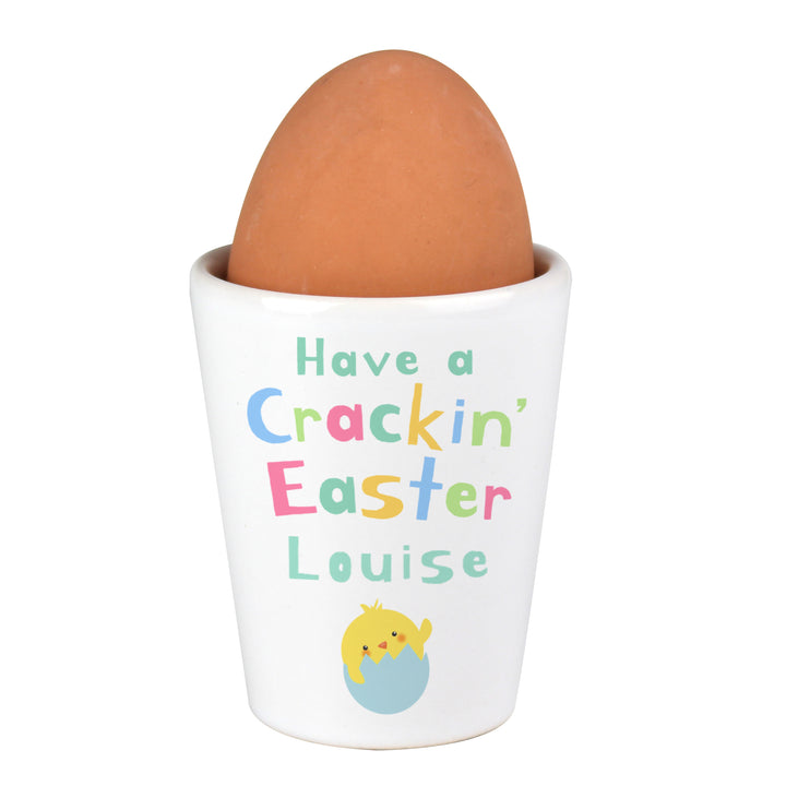 Buy Personalised Have A Cracking Easter Egg Cup at www.giftsfinder.co.uk