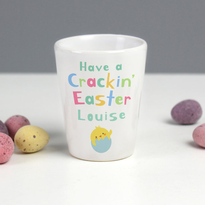 Buy Personalised Have A Cracking Easter Egg Cup at www.giftsfinder.co.uk