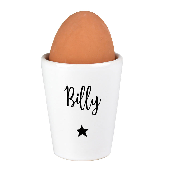 Buy Personalised Star Name Only Egg Cup at www.giftsfinder.co.uk